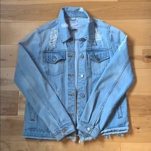 Oversized denim jacket